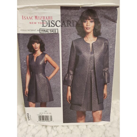 Isaac Mizrahi V1603 Sewing Pattern UNCUT | Size 6–14 - Picture 3 of 10